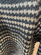 Load image into Gallery viewer, Fawn Funnel Neck Jumper Black/Multi Stripe
