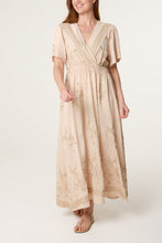 Load image into Gallery viewer, Gia Dress Gold Embroidery Dress
