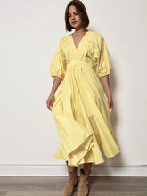 Load image into Gallery viewer, Imany Stripe Dress Yellow
