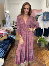 Load image into Gallery viewer, Marrakesh Printed Dress Wine

