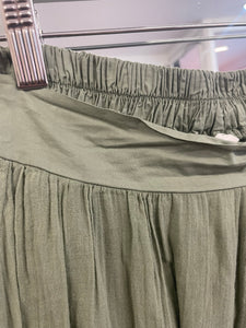 Voile Maxi Skirt Khaki