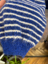 Load image into Gallery viewer, Becky Wool Blend Striped Cardigan Cobalt
