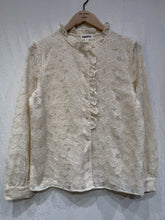 Load image into Gallery viewer, Bertran Floral Lace Blouse Cream
