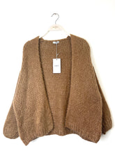 Load image into Gallery viewer, Bernadette Oversized Mohair Cardigan Camel
