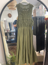 Load image into Gallery viewer, Samara Crochet Dress Khaki
