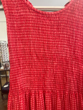 Load image into Gallery viewer, Luna Gingham Shirred Dress Red
