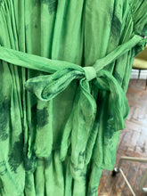 Load image into Gallery viewer, Lana Layered Tie Dye Silk Dress Green
