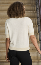 Load image into Gallery viewer, Sparkle Half Sleeve Alpaca Jumper Cream
