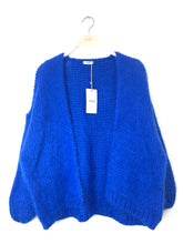 Load image into Gallery viewer, Bernadette Oversized Mohair Cardigan Cobalt
