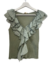 Load image into Gallery viewer, Naya Frill Vest Khaki
