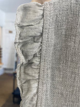 Load image into Gallery viewer, Washed Linen Frill Waistcoat Khaki
