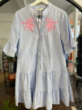 Load image into Gallery viewer, Paradise Palm Striped Tunic Dress
