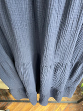 Load image into Gallery viewer, Cleo Cheesecloth Dress Navy
