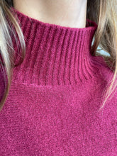 Load image into Gallery viewer, Tamsin Turtle Neck Half Sleeve Berry
