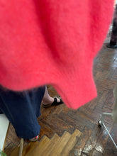 Load image into Gallery viewer, Soft Button Collar Jumper Fluro Coral

