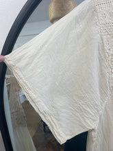 Load image into Gallery viewer, Hazel Lace Voile V Neck Dress Cream
