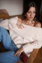 Load image into Gallery viewer, Lottie Cream Frill Cuff Jumper
