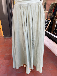 Voile Maxi Skirt Khaki