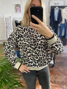 Bolt Leopard Sweat Black/Grey Leopard