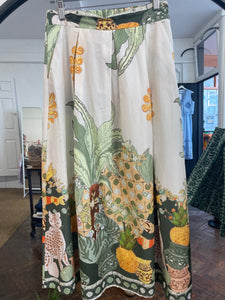 Yara Printed Skirt Khaki