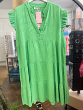 Load image into Gallery viewer, Sunny Cheesecloth Swing Dress Green
