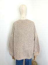 Load image into Gallery viewer, Bernadette Oversized Mohair Cardigan Beige
