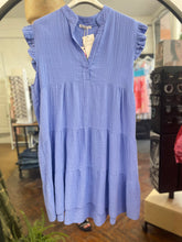 Load image into Gallery viewer, Sunny Cheesecloth Swing Dress Cornflower
