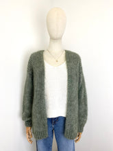 Load image into Gallery viewer, Beatrice Mohair Cardigan Khaki
