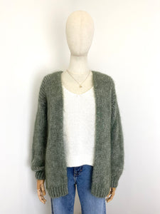 Beatrice Mohair Cardigan Khaki