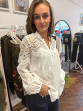 Load image into Gallery viewer, Lois Lace Pintuck Blouse White
