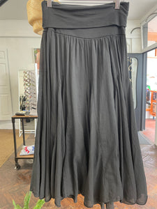 Anais Midi Skirt Black