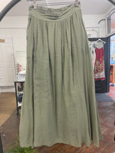 Load image into Gallery viewer, Voile Maxi Skirt Khaki
