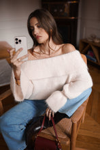 Load image into Gallery viewer, Lottie Cream Frill Cuff Jumper
