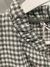 Load image into Gallery viewer, Gingham Blouse Khaki
