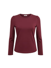 Load image into Gallery viewer, Bobbi Long Sleeve Crew Bordeaux
