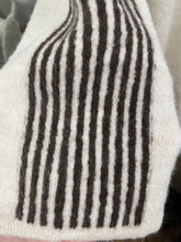 Load image into Gallery viewer, Triveni Stripe Long Sleeve Jumper Cream/Chocolate
