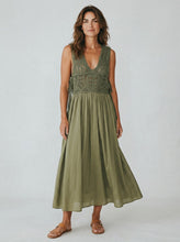 Load image into Gallery viewer, Samara Crochet Dress Khaki
