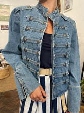 Load image into Gallery viewer, Nicola Military Jacket Denim
