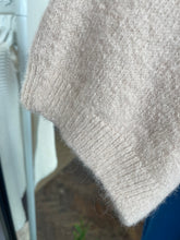 Load image into Gallery viewer, Diamonte Button Alpaca Jumper Sand
