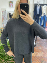 Load image into Gallery viewer, Tammy Ribbed Turtle Neck Jumper Charcoal
