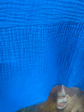 Load image into Gallery viewer, Soraya Cheesecloth Swing Dress Cobalt
