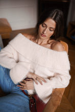 Load image into Gallery viewer, Lottie Cream Frill Cuff Jumper

