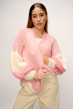 Load image into Gallery viewer, Liana Knit Cardigan Blush/Cream
