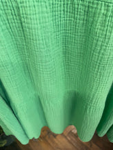Load image into Gallery viewer, Sunny Cheesecloth Swing Dress Green
