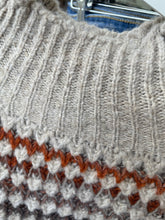Load image into Gallery viewer, Fawn Funnel Neck Jumper Oatmeal/Multi Stripe
