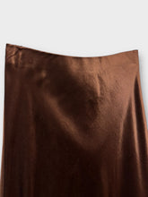 Load image into Gallery viewer, Colette Satin Skirt Chocolate
