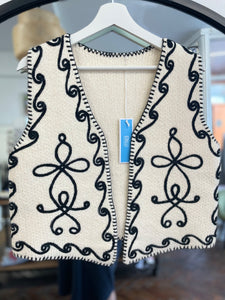 Flo Knitted Waistcoat Cream