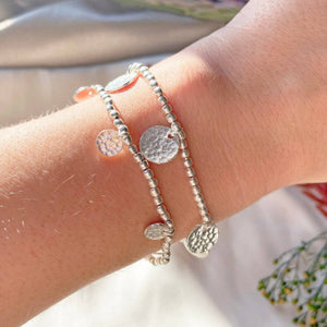 Silver Libra Coin Bracelet