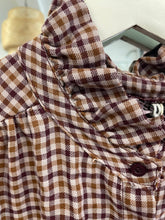 Load image into Gallery viewer, Lisa Check Frill Shirt Prune
