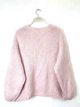 Load image into Gallery viewer, Bernadette Oversized Mohair Cardigan Light Pink
